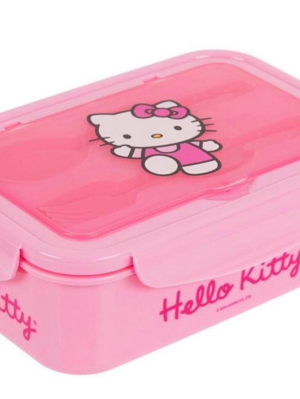 Hello Kitty Bright Pink Lunchbox with Character Graphic